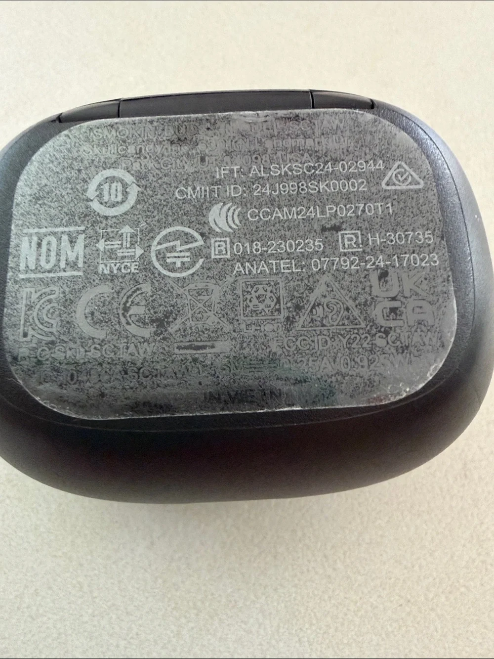 Skullcandy True Wireless Earbuds in Black Charging Case
